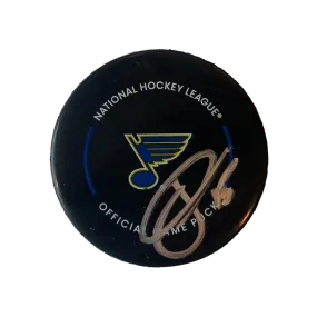 Jakub Vrana St Louis Blues Autographed 2022-2023 Official Game Puck - Fan Cave COA