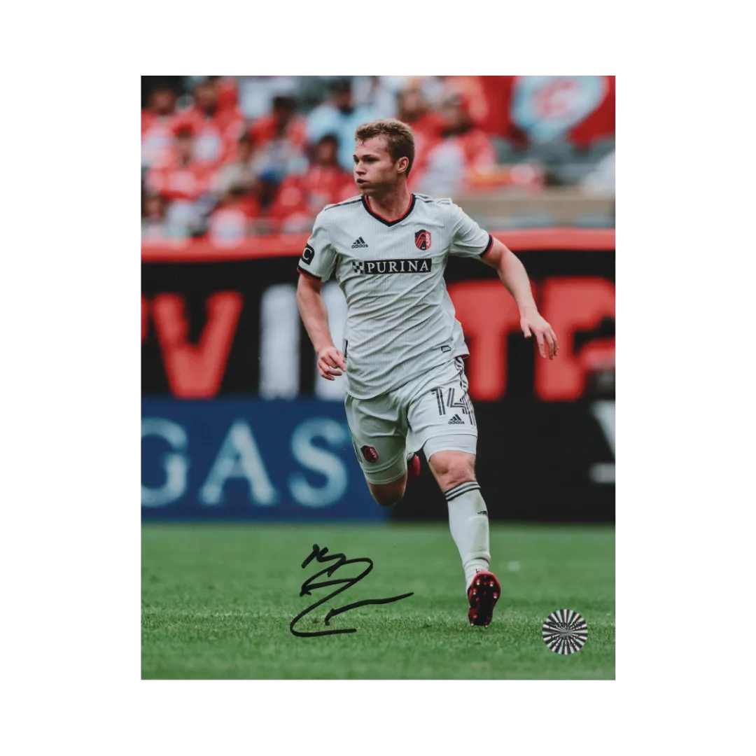 John Nelson St Louis City SC Autographed Running 8x10 Photo - Fan Cave COA