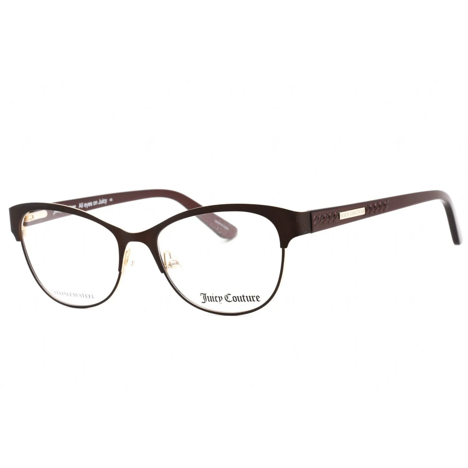 Juicy Couture JU 216/G Eyeglasses MATTE BROWN / Clear demo lens