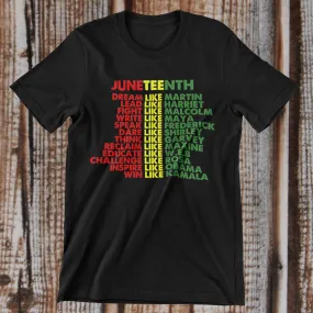 Juneteenth Tshirt, Juneteenth Shirt For Women Men Kids, Juneteenth, Black History Tee, independence day shirt, Black Leaders, June 19 1865