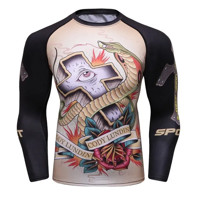 King Cobra Snake 'Mexican Graffiti' Elite Long Sleeve Rashguard