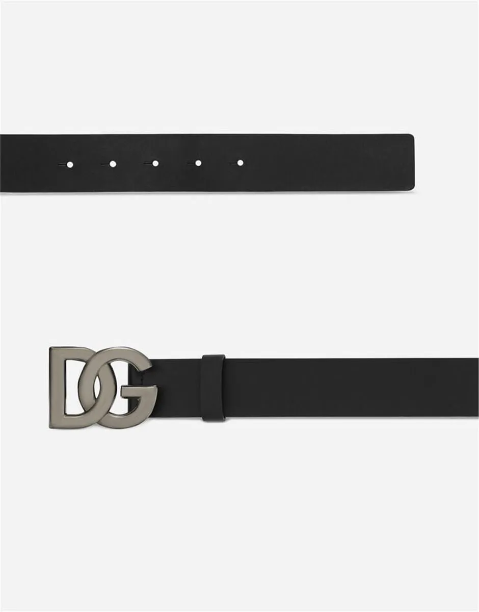 LEATHER BELT WITH DG LOGO