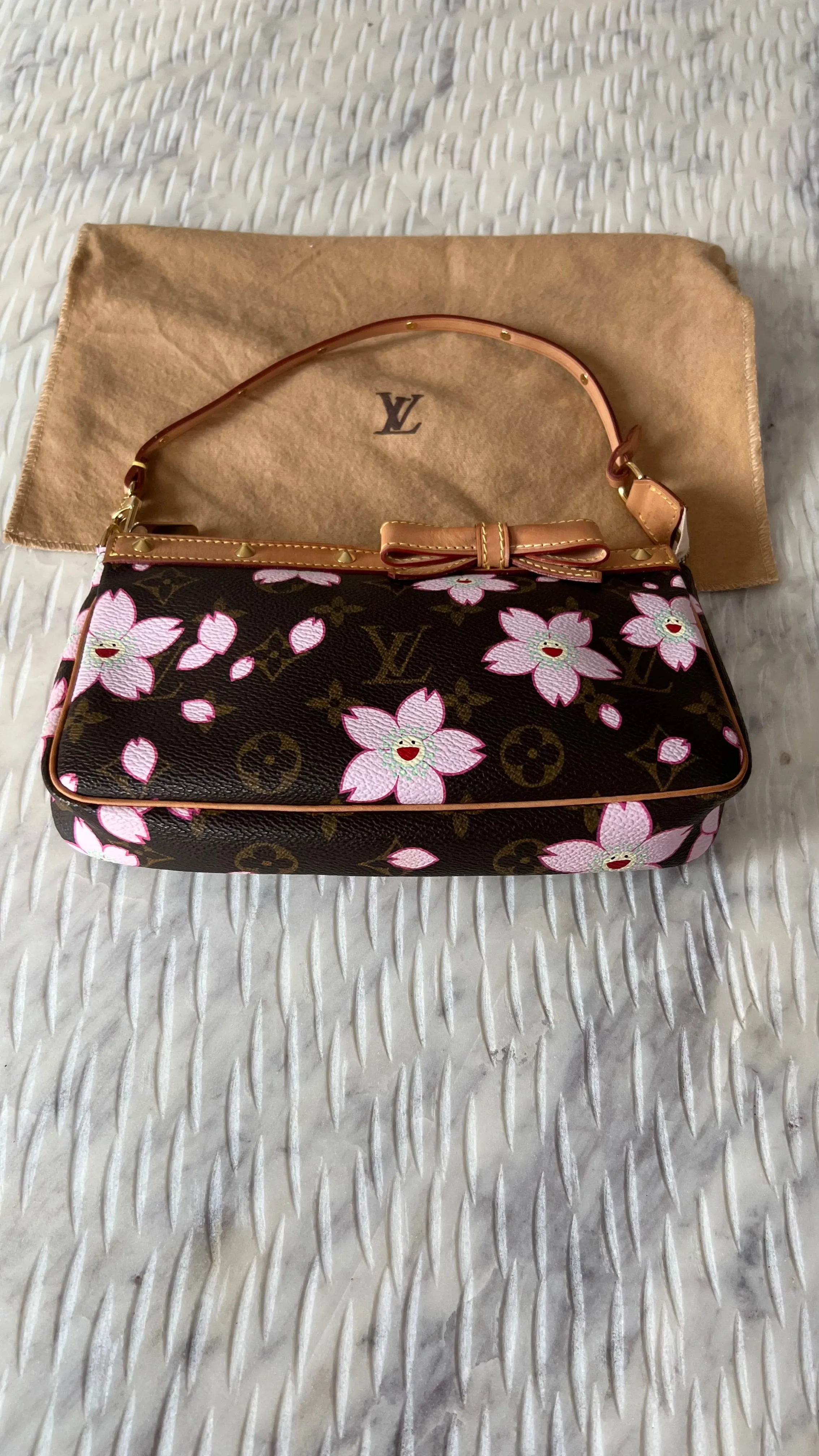 Louis Vuitton Monogram Canvas Limited Edition Cherry Blossom Pochette