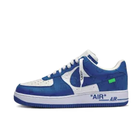 Louis Vuitton Nike Air Force 1 Low By Virgil Abloh White Royal