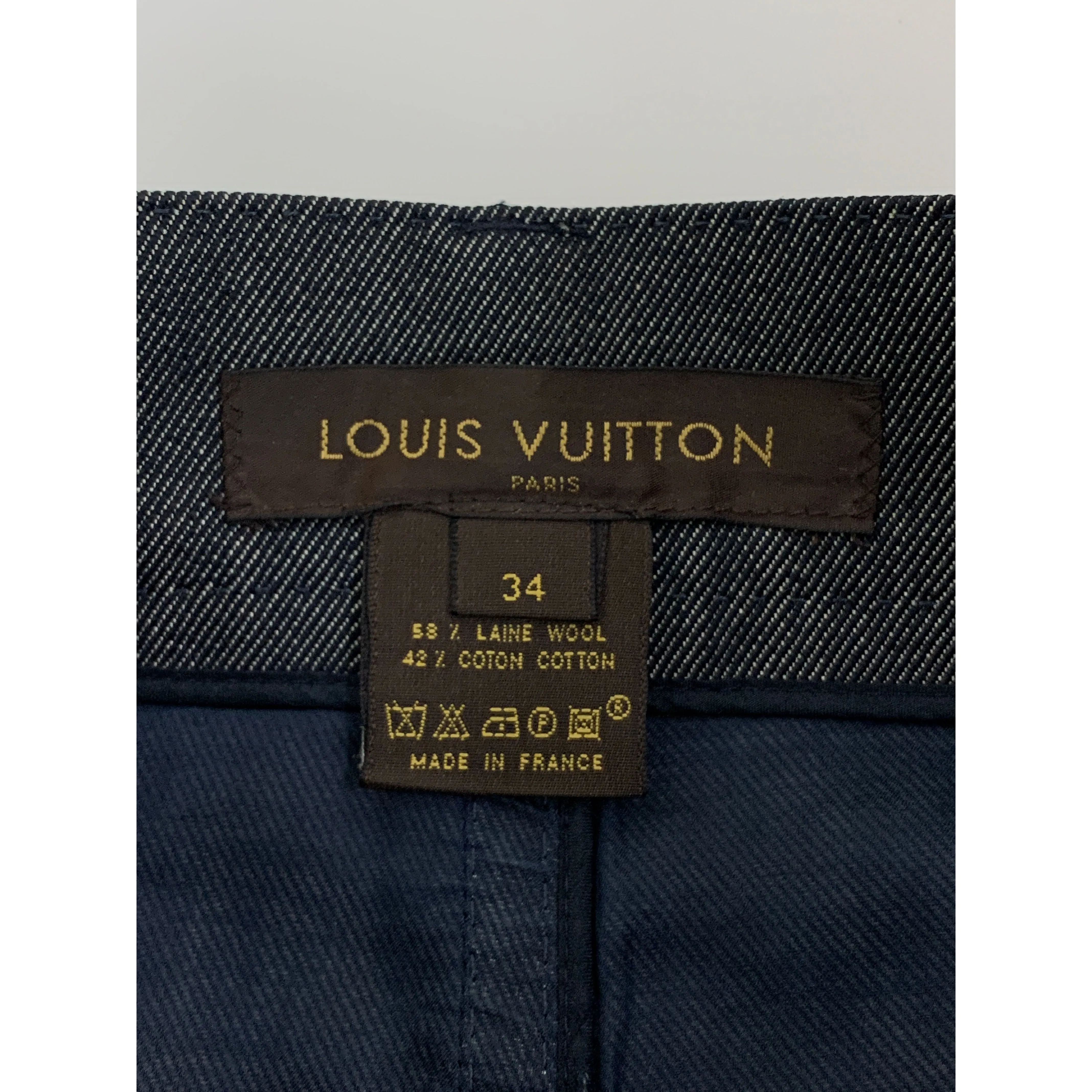 #LOUIS VUITTON/Skirt/34/BLK/Wool