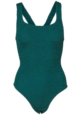 Maya Swim Metallic Green