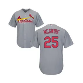 Men's St. Louis Cardinals Mark McGwire Replica Road Jersey - Gray