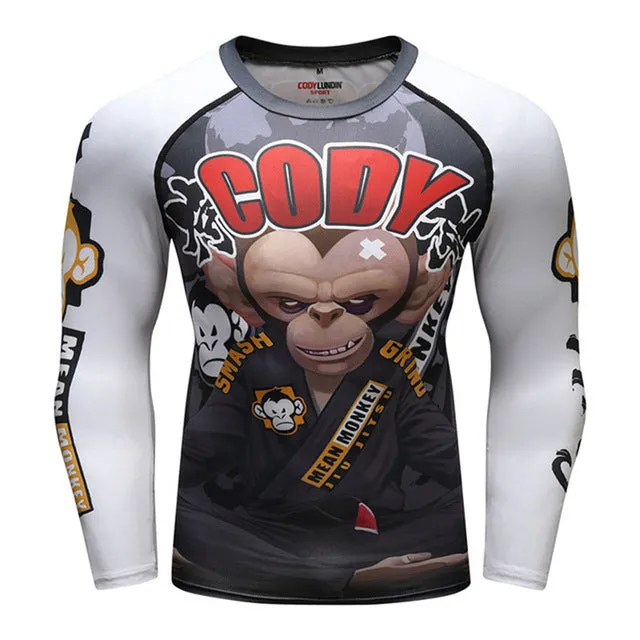 Monkey Compression 'Smash n Grind' Elite Long Sleeve Rashguard