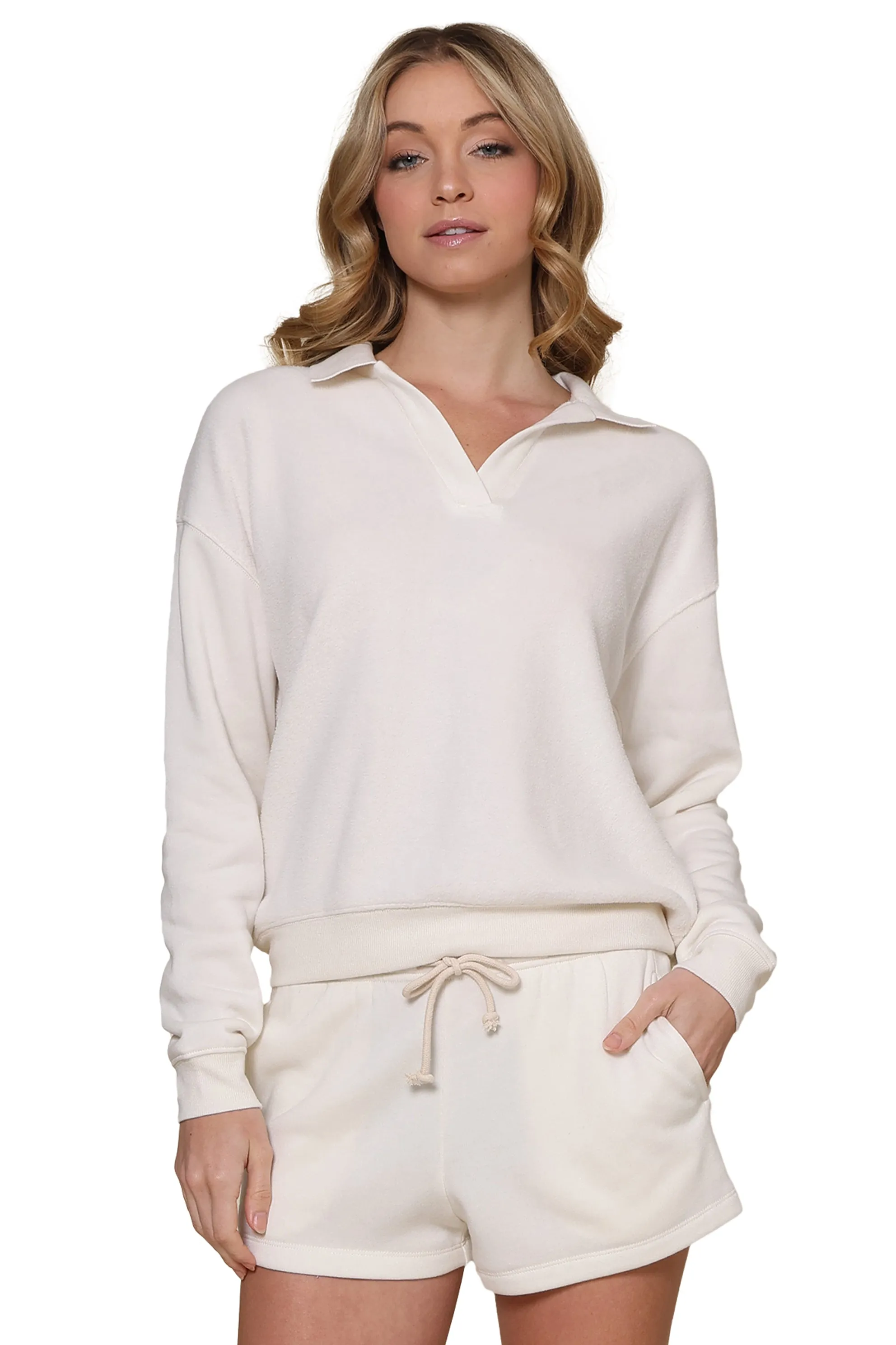 Nico Reverse Fleece Top