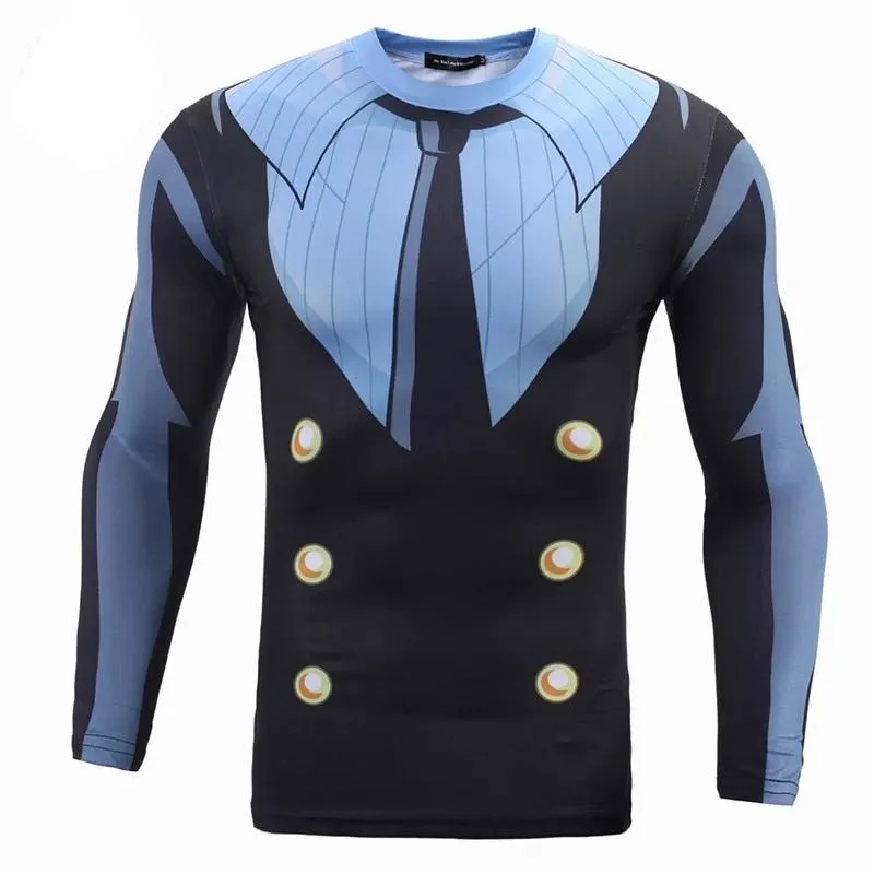 One Piece Compression 'Sanji' Long Sleeve Rashguard