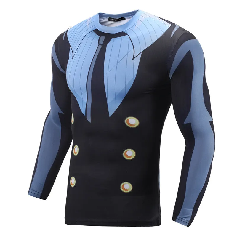 One Piece Compression 'Sanji' Long Sleeve Rashguard