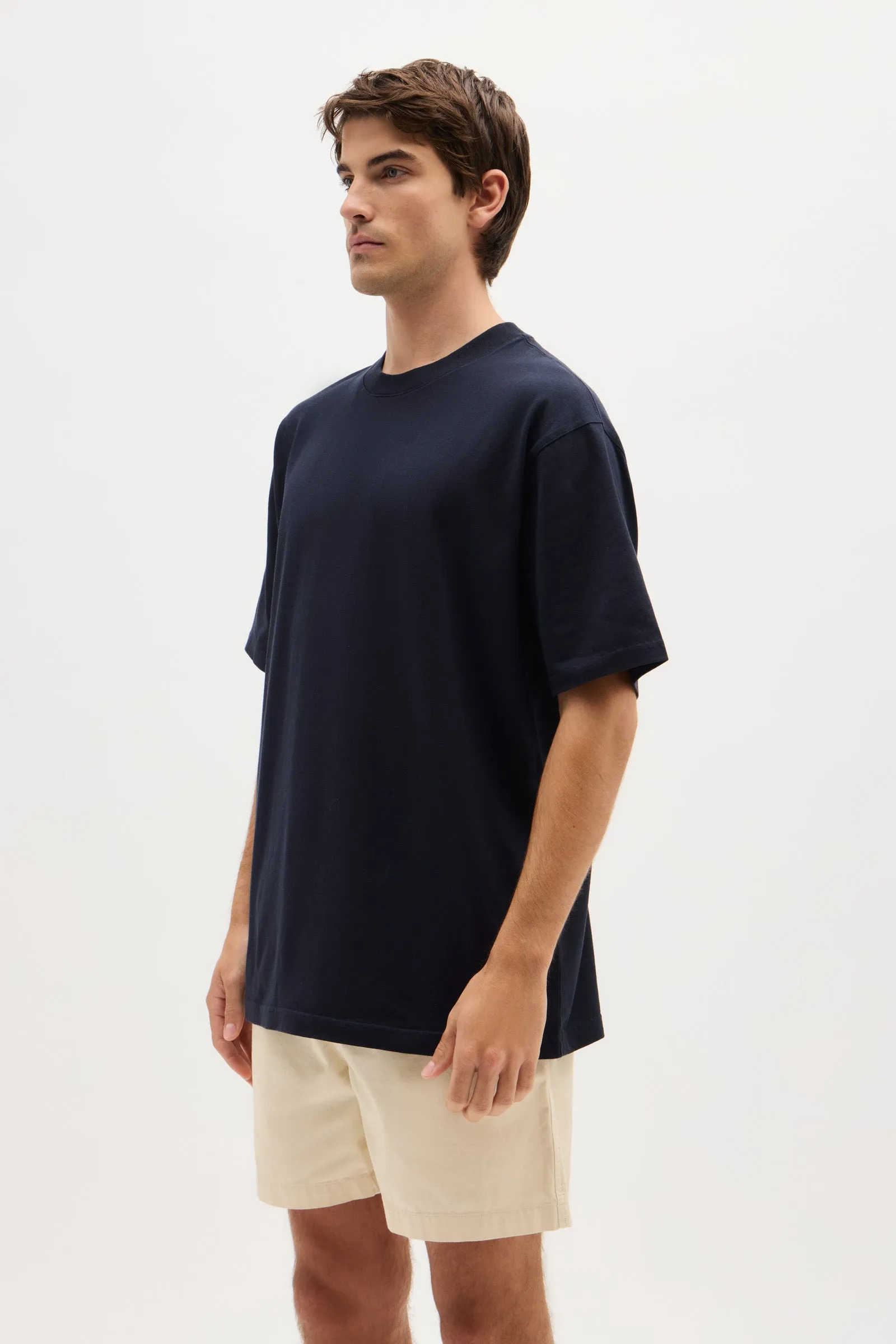 Organic Oversized Tee | True Navy