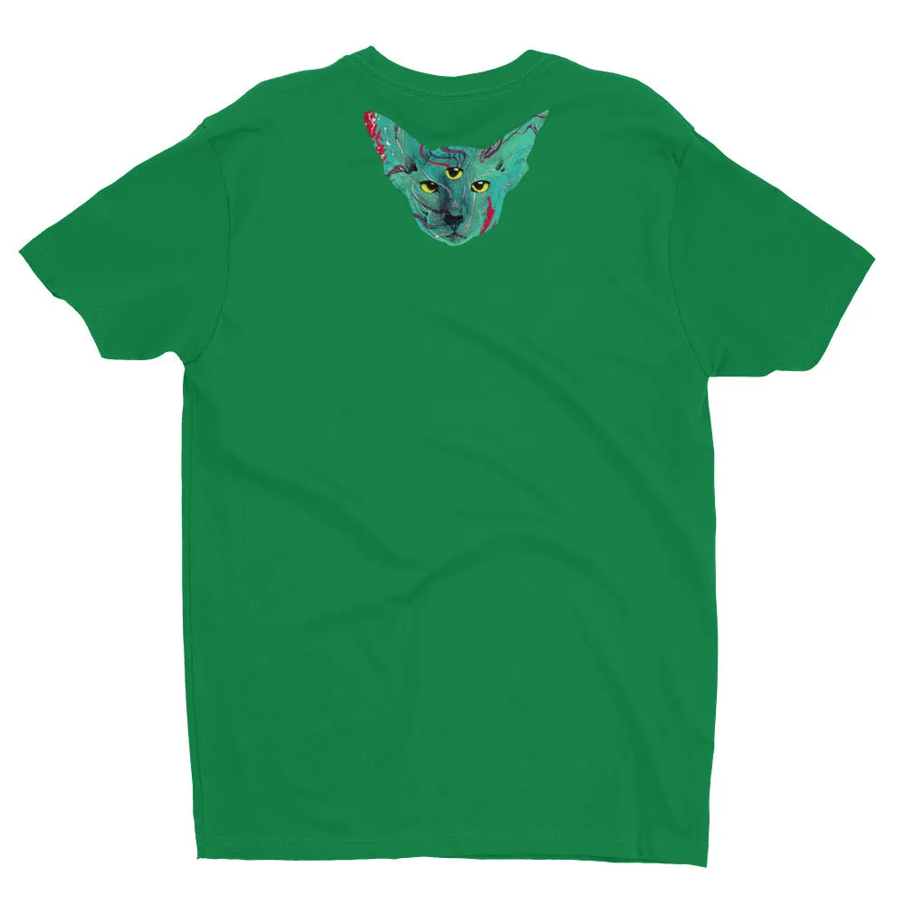 Psychedelic Cat Short Sleeve T-shirt