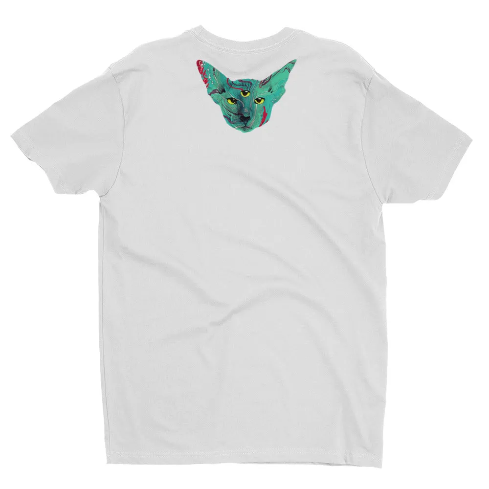 Psychedelic Cat Short Sleeve T-shirt