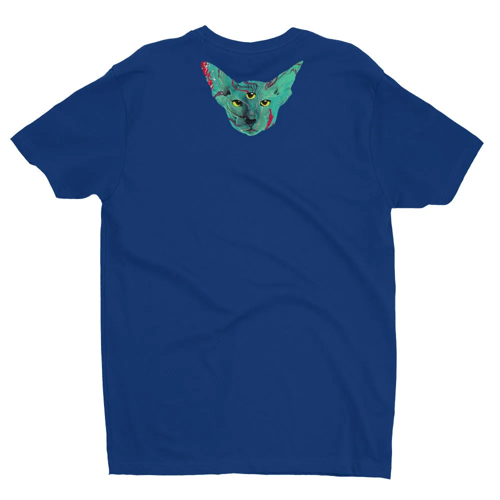 Psychedelic Cat Short Sleeve T-shirt