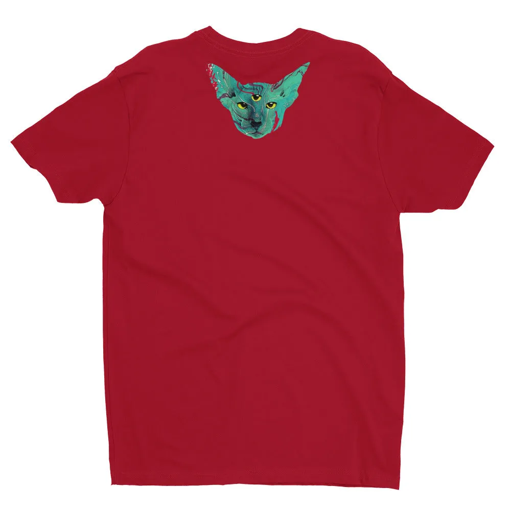 Psychedelic Cat Short Sleeve T-shirt