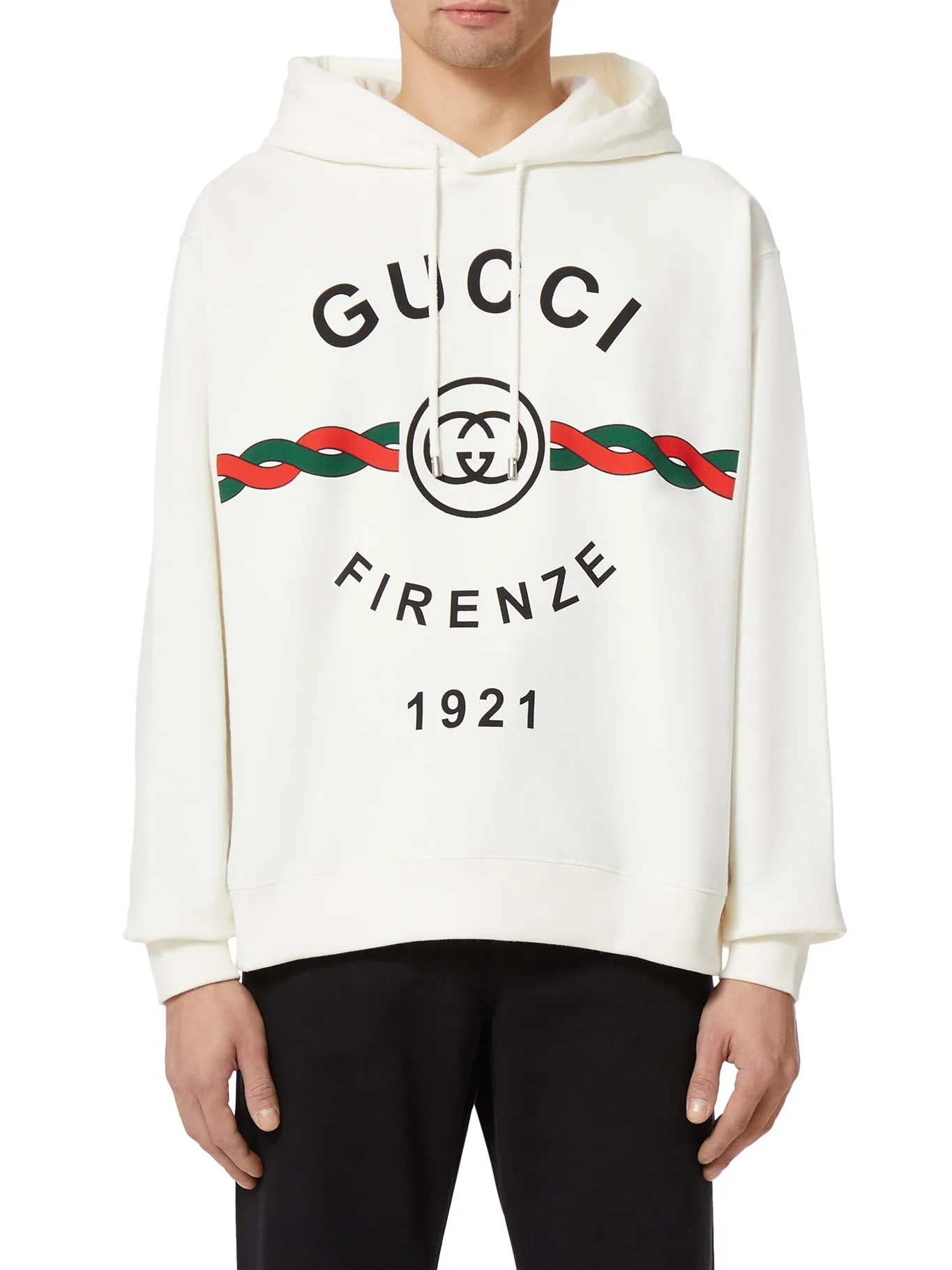 "Gucci Firenze 1921" cotton hoodie