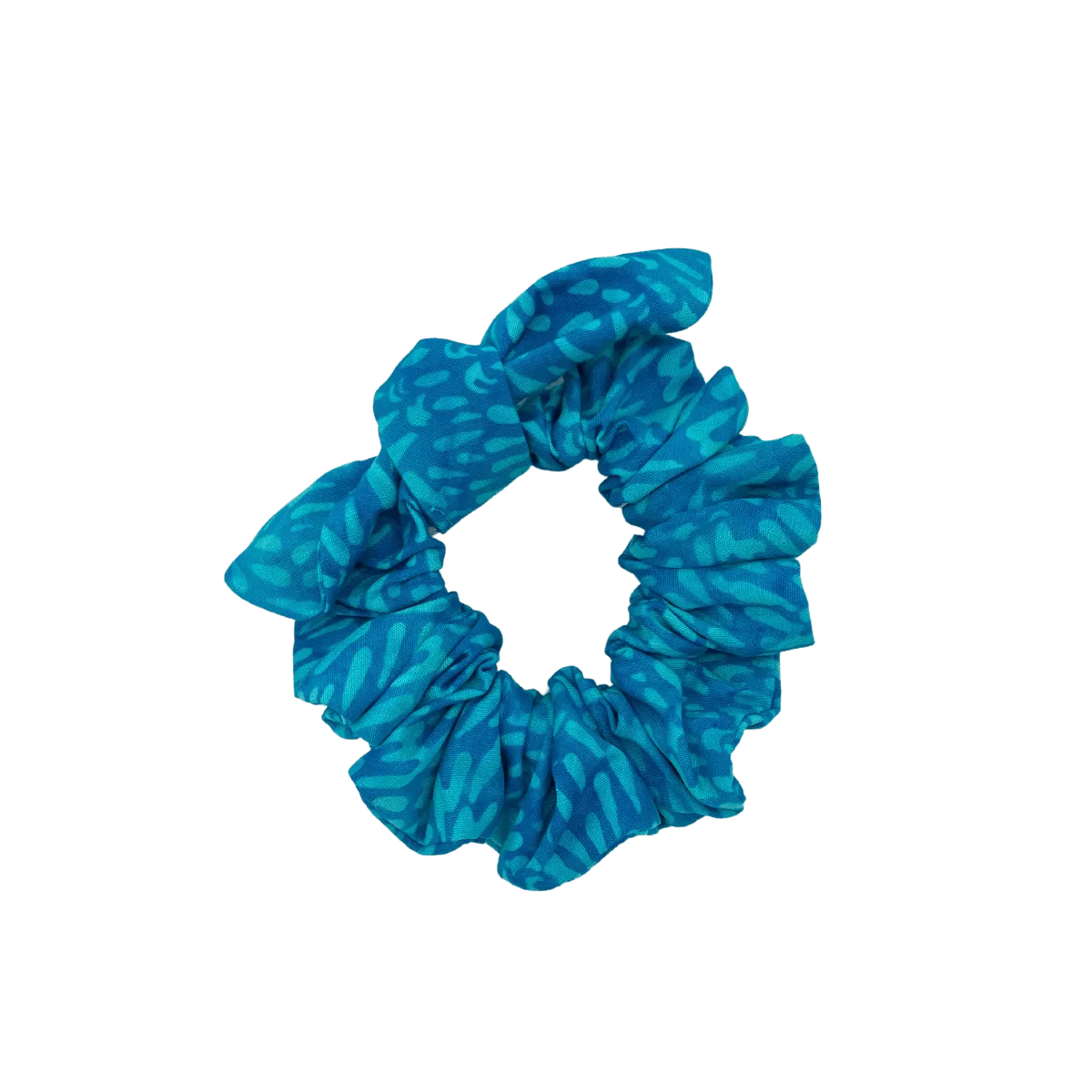 Scrunchies in Aqua Splash Batik