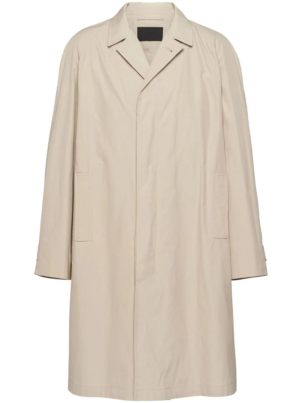 SINGLE-BREASTED COTTON OVERCOAT