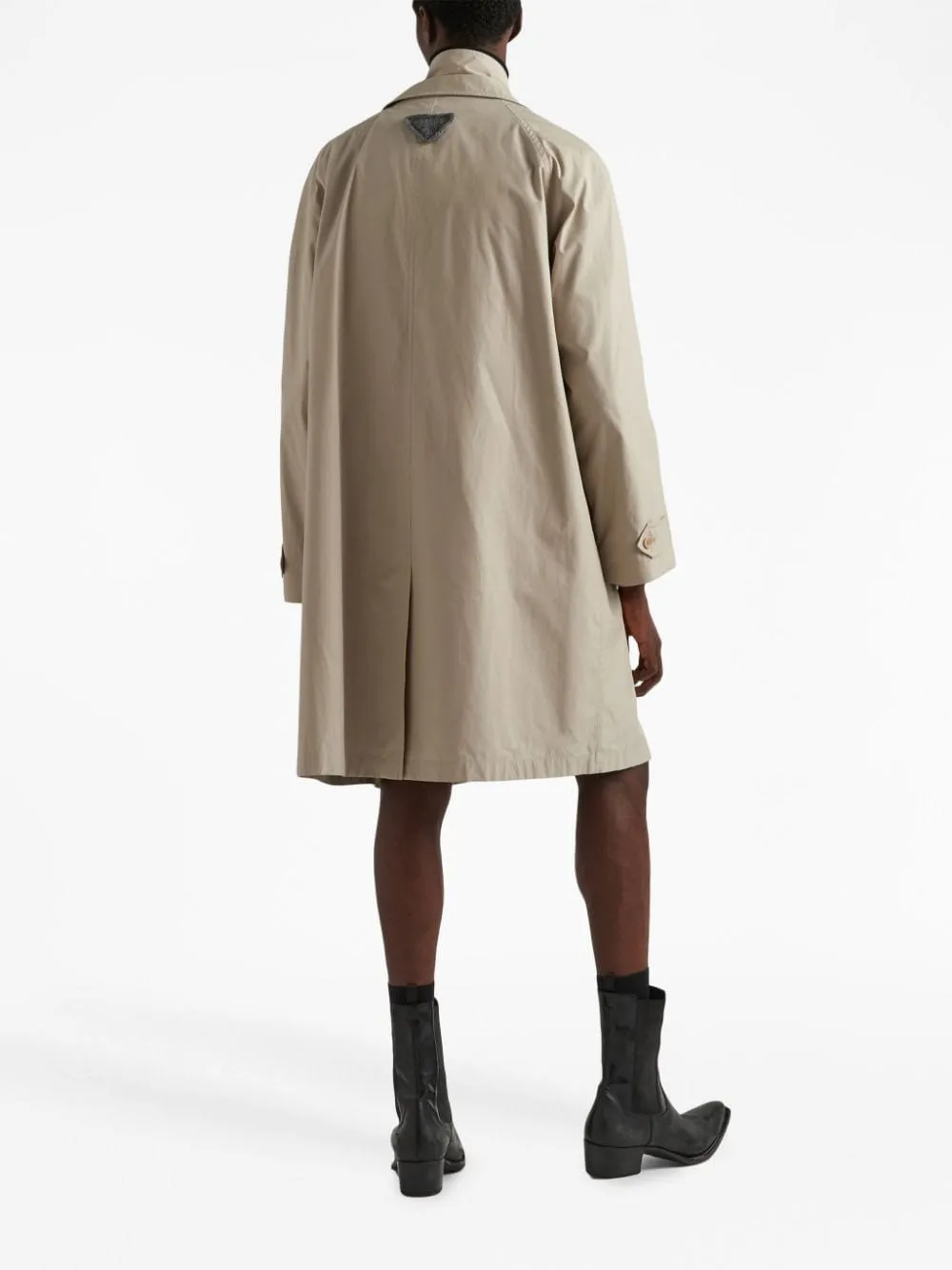 SINGLE-BREASTED COTTON OVERCOAT