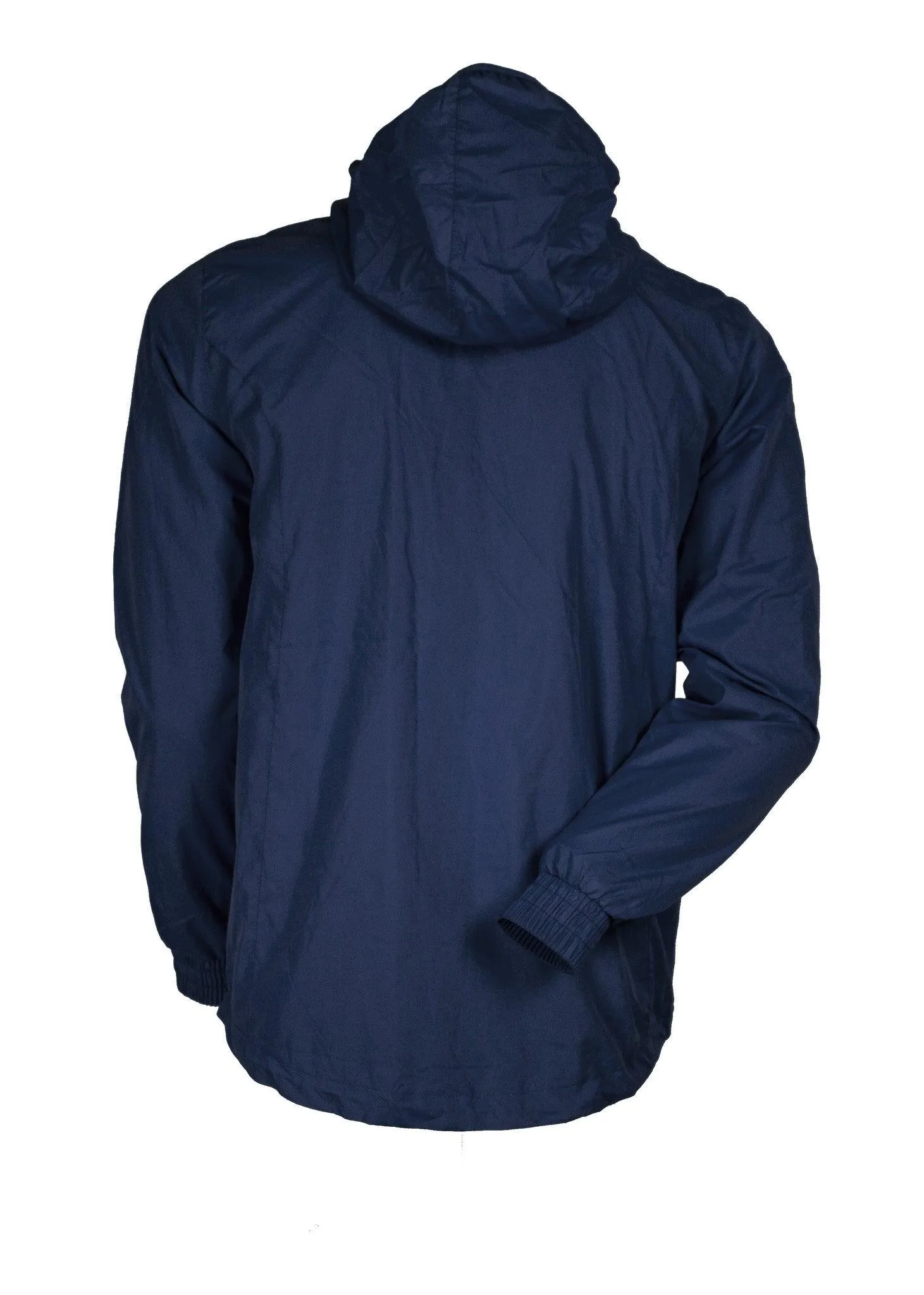 SPRAY JACKET WITH WHITE ZIP TRIM - NAVY BLUE