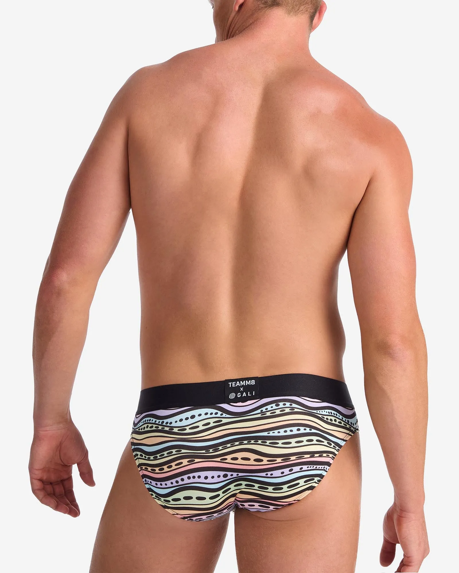 TEAMM8 x Gali Brief - Worimi Waves (Rainbow)