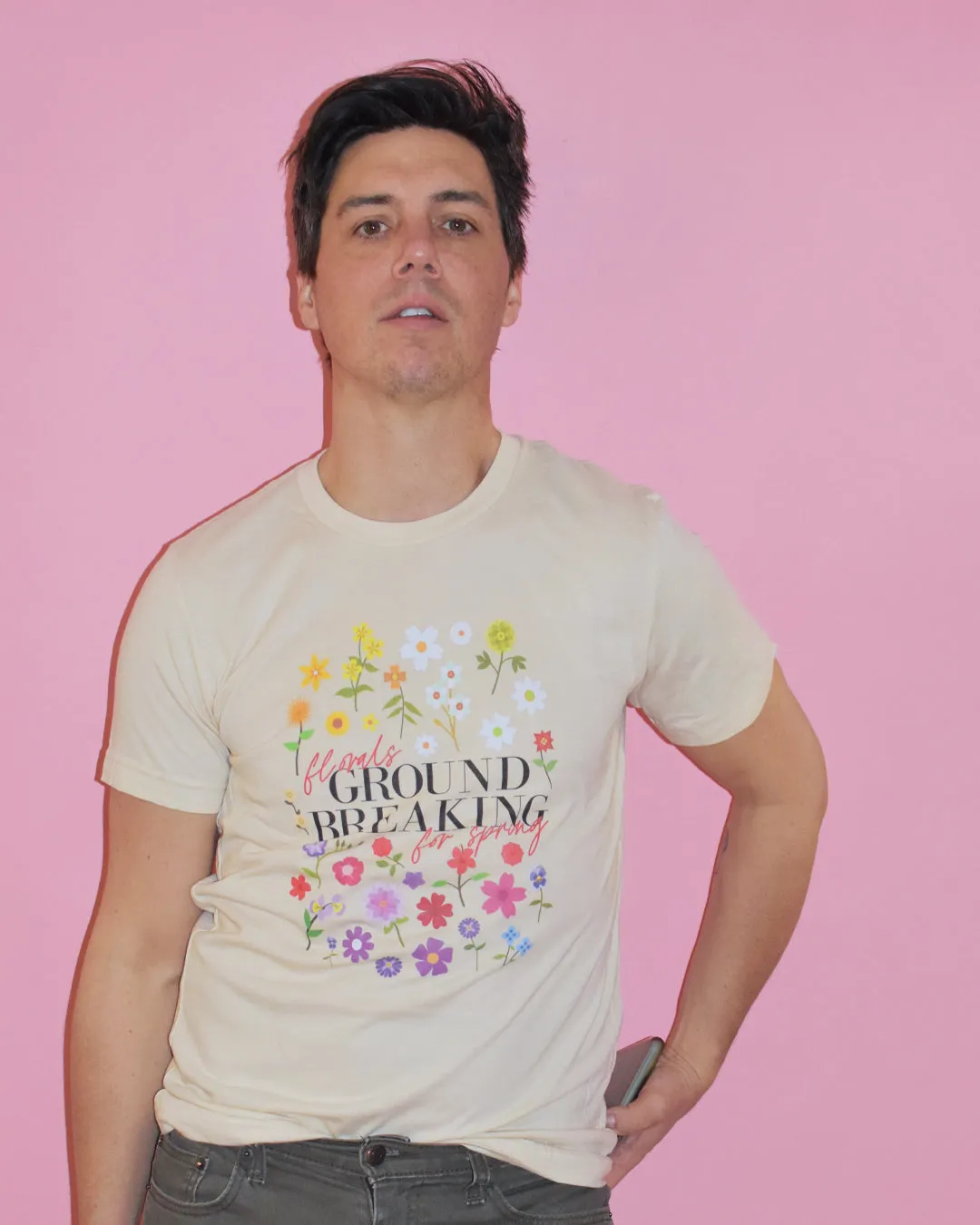 The Devil Wears Prada Florals For Spring Groundbreaking Tee - Cream