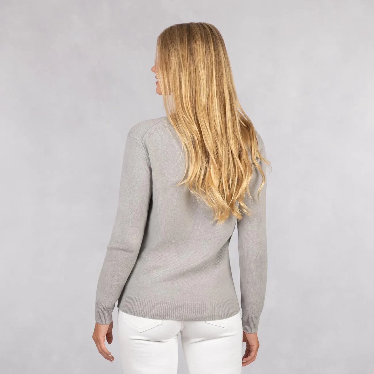 Wool Pullover V Neck Women